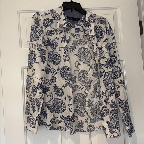 Tommy Hilfiger button front blouse - Picture 1 of 5